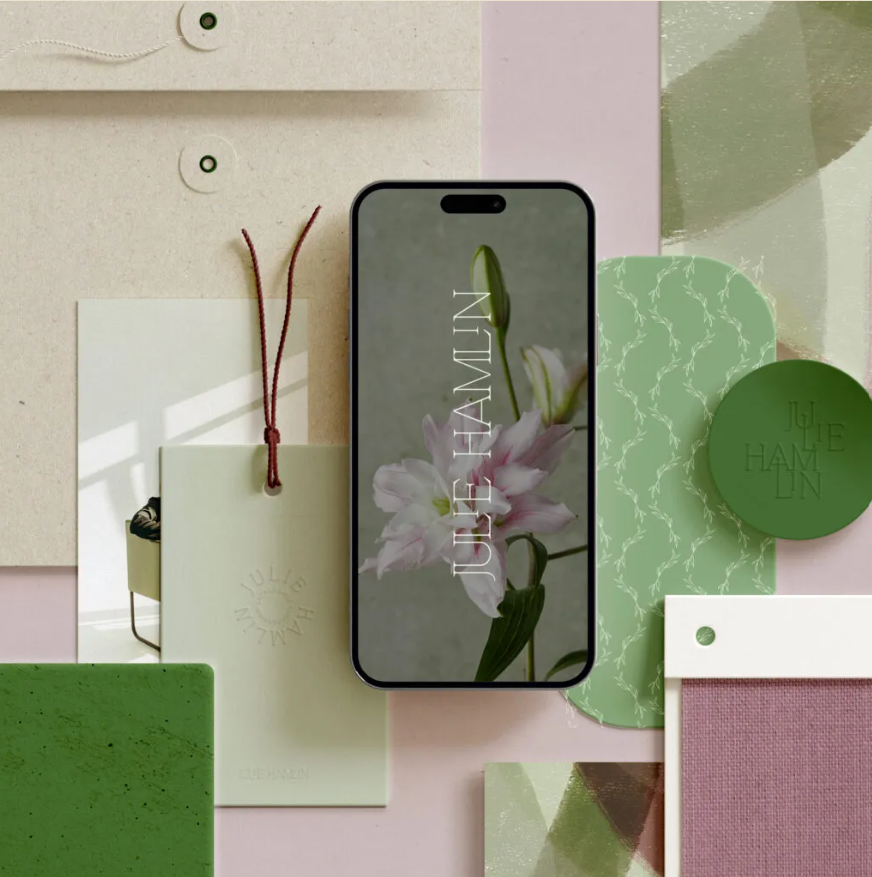 Sacred Sage Photography logo design in a mobile screen
