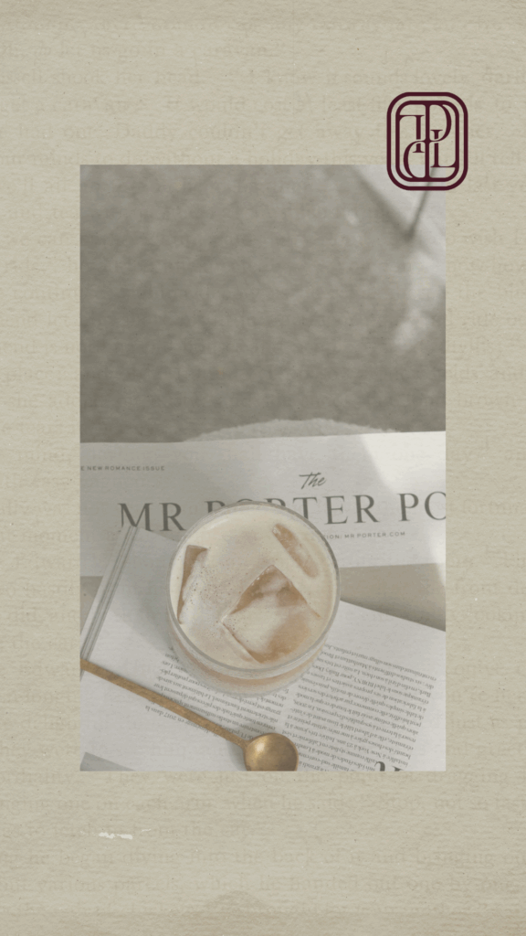 Coffee and newspaper scene with the Delaney logo shown in the top-left corner.