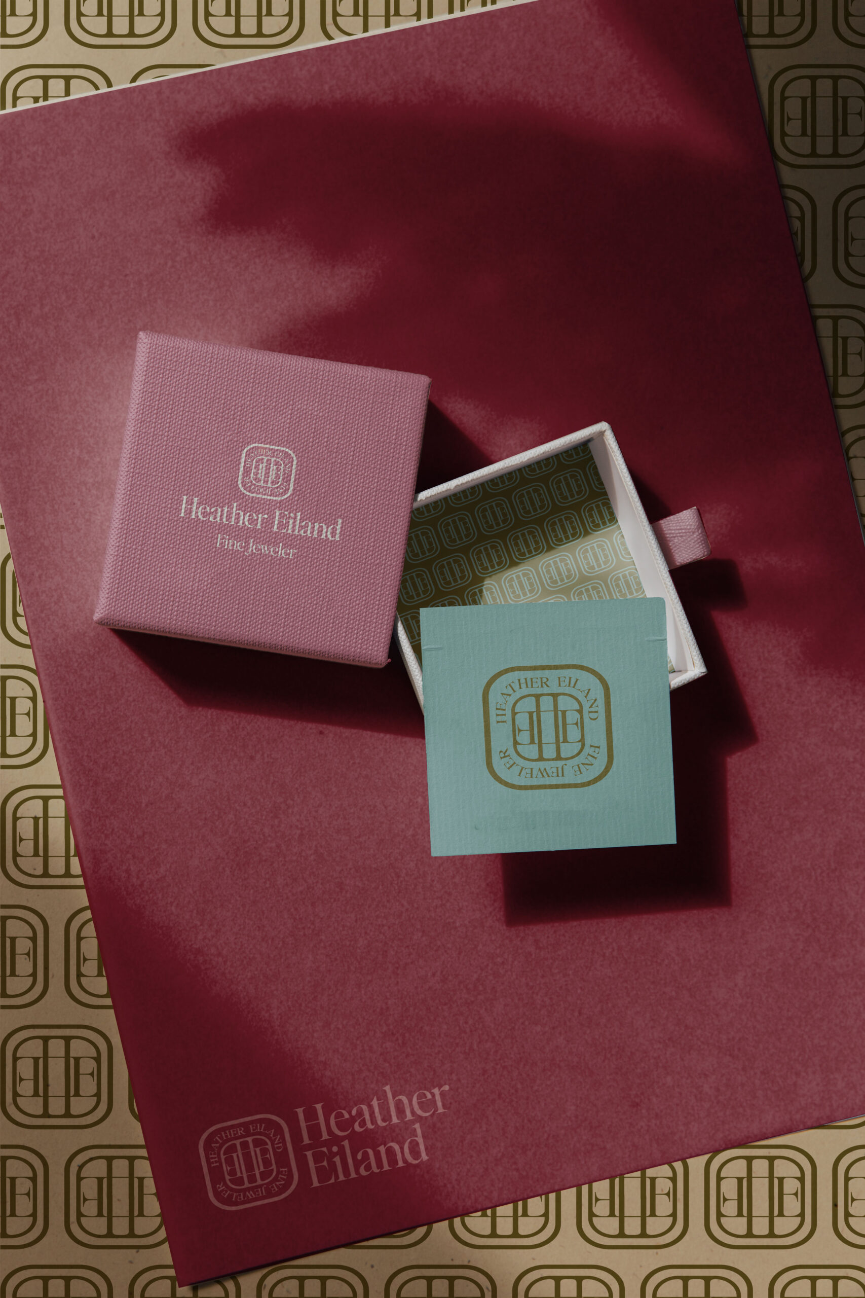 Box set featuring Heather Eiland Jewelry branding.
