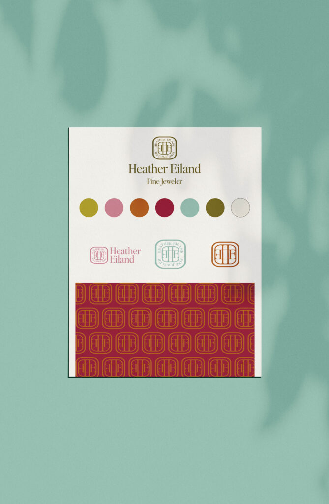 Elegant jewelry brand guide created from Saltd Studio’s semi-custom brand template.