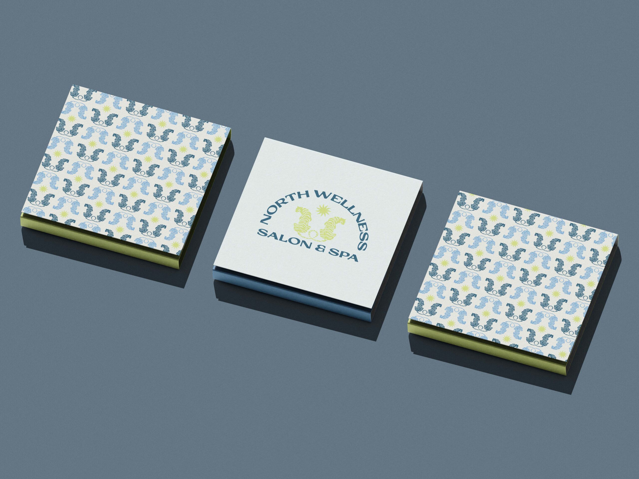 North Wellness brand elements featured in a tile-style mockup.
