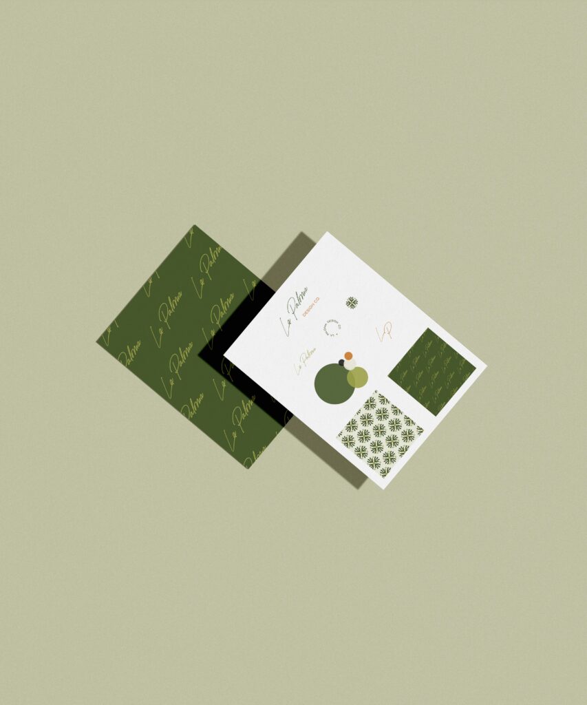 Brand suite for our semi-custom brand template La Paloma.